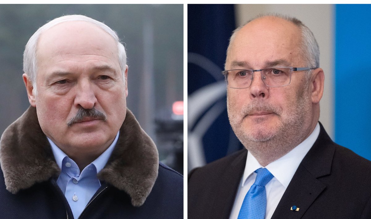 Aljaksandr Lukašenka ja Alar Karis