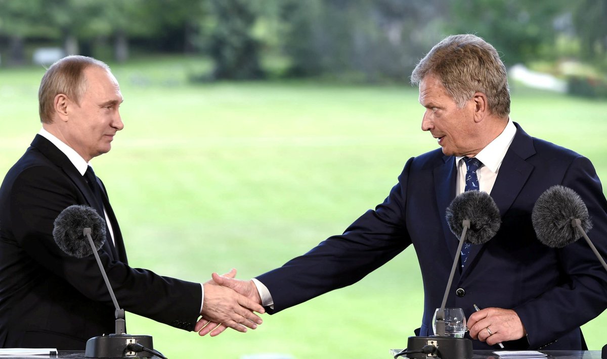 Presidendid Vladimir Putin ja Sauli Niinistö 1. juulil Soomes