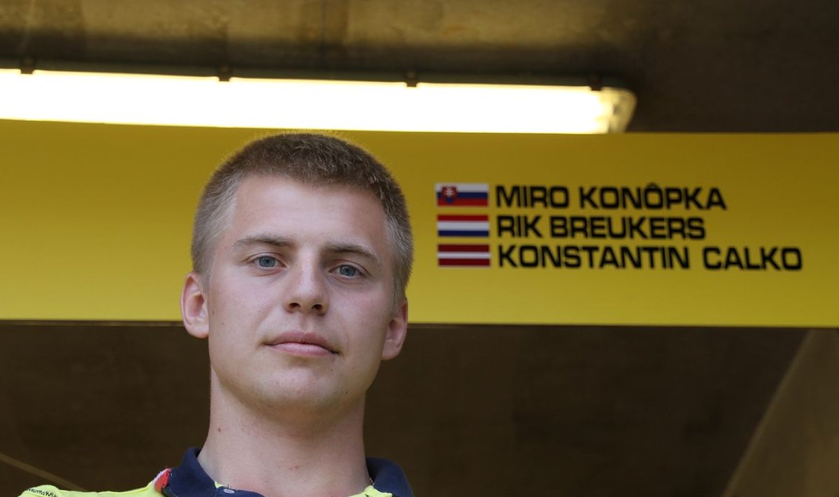 VÕISTLUSEKS VALMIS: Konstantins Calko on esimene Le Mansi ööpäevasõidul startiv baltlane.