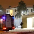 ФОТО: В здании внешней разведки ночью вспыхнул пожар