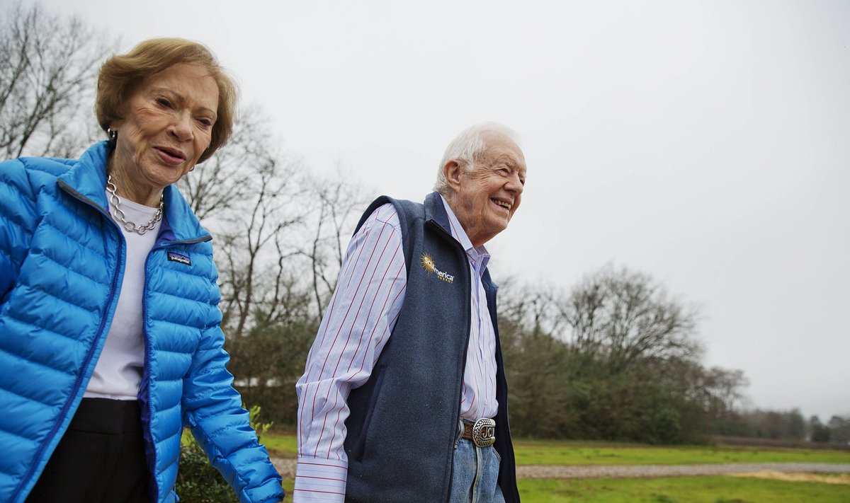 BRILJANTPULMAD: Jimmy Carter ja abikaasa Rosalynn on olnud abielus 75 aastat.