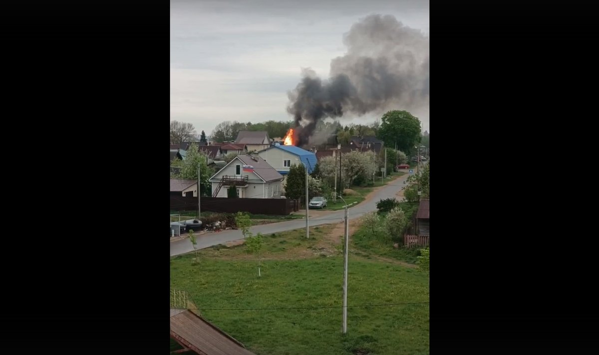 Пожар в Ивангороде