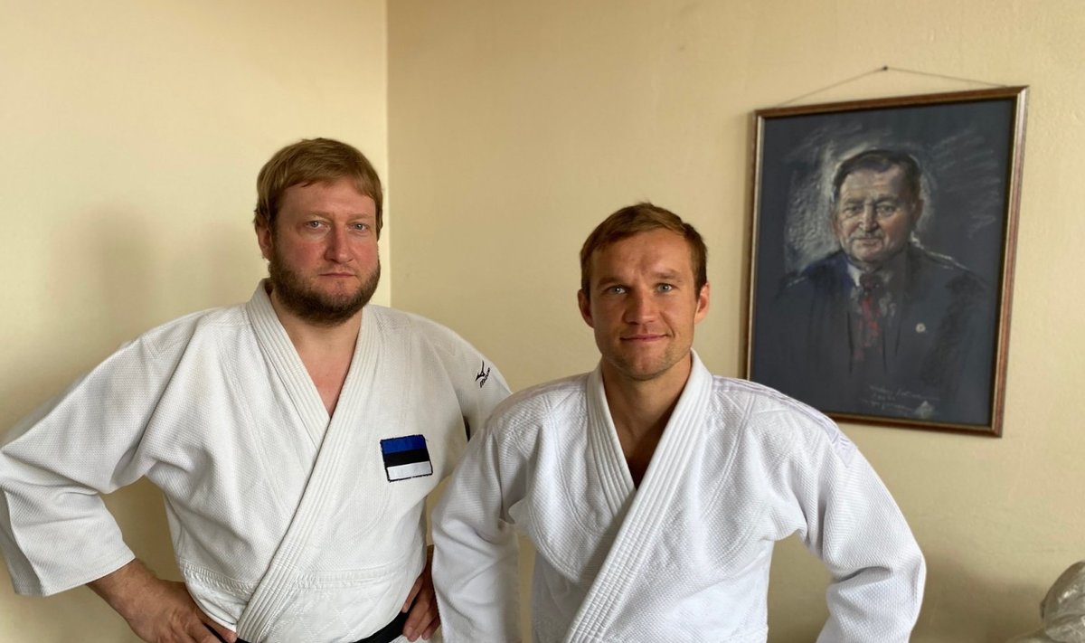 Martin Padar ja Martin Järveoja judotrennis 