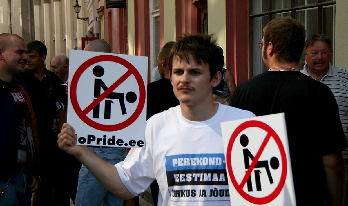 Vastumeeleavaldaja Gay Pridel 2007