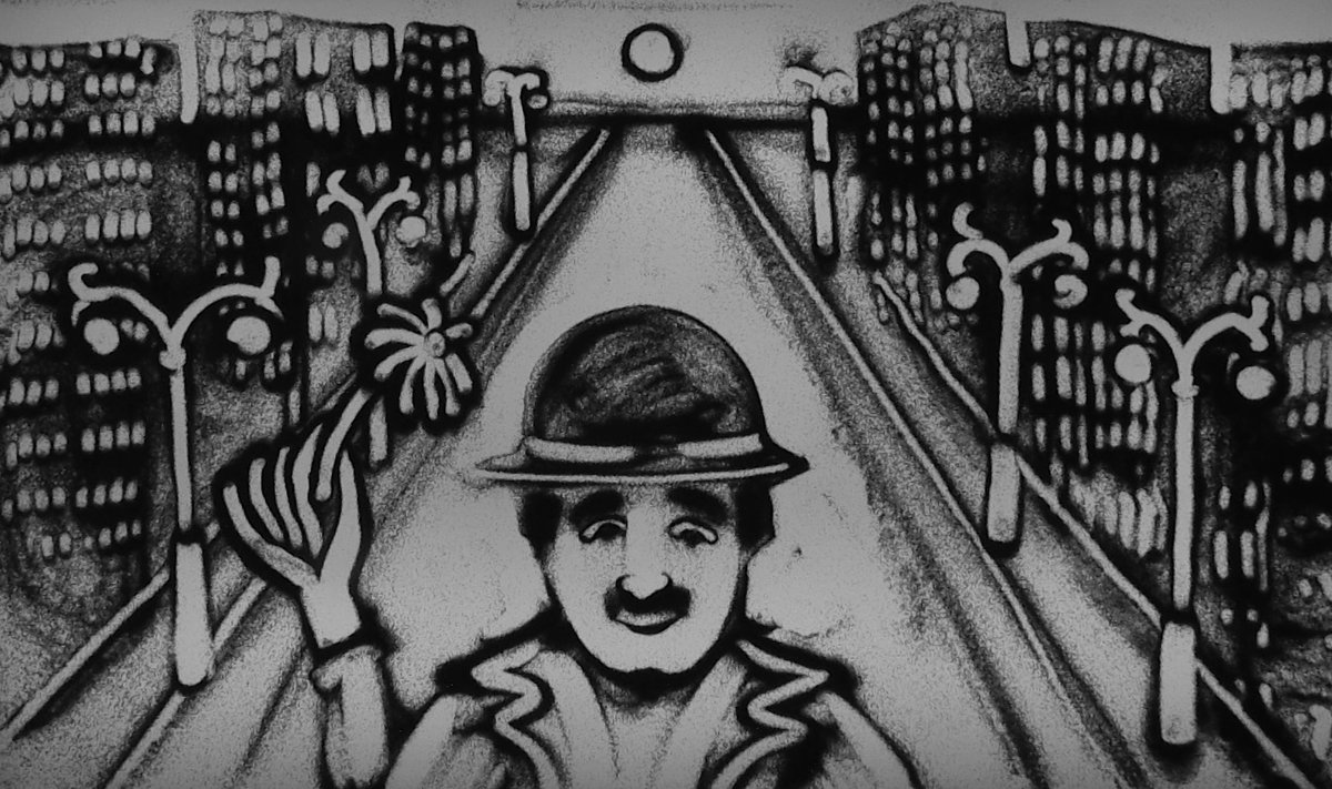 Kontserti “Eternally. Charlie Chaplini laulud” ilmestab oma töödega liivakunstnik Madli Luuk.