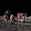 Astronautide poolt Kuule jäetud USA lippudelt on tähed ja triibud kadunud