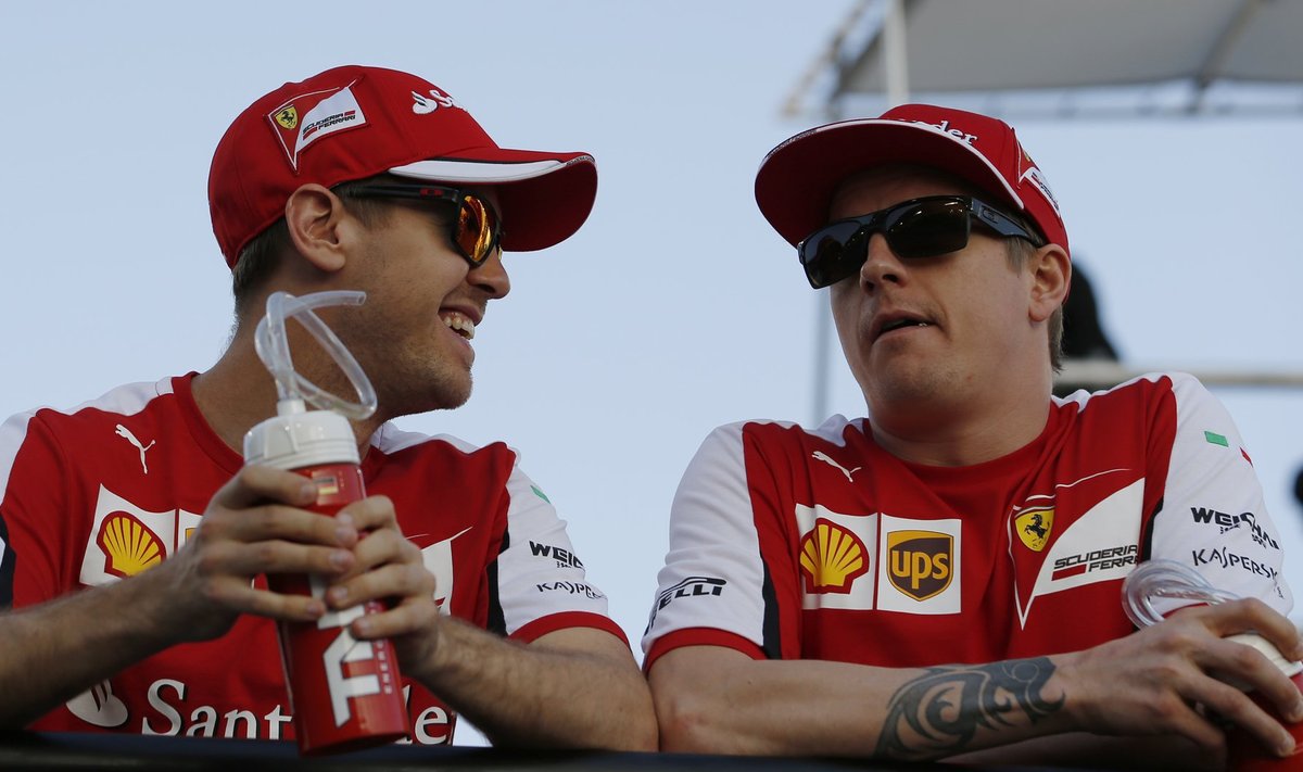 Vettel ja Räikkönen Bahreinis