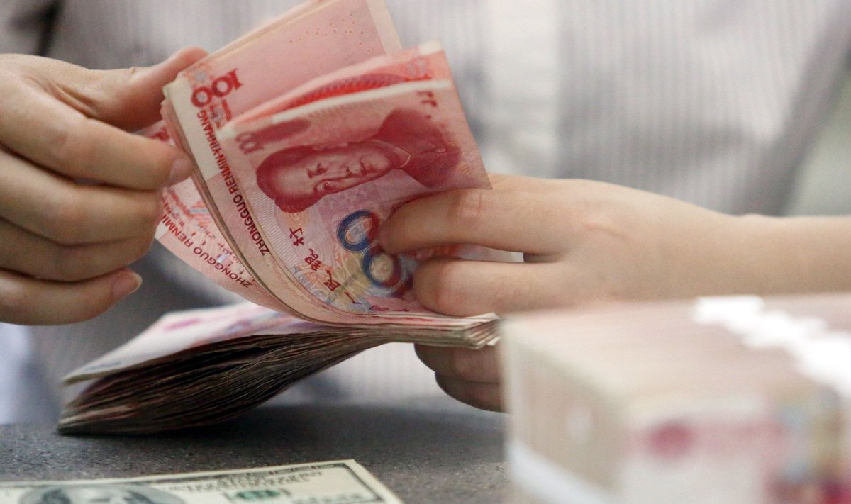 Hiina valuuta jüaan (renminbi).