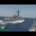 ВИДЕО: Россия обвинила эсминец США в опасных маневрах в Средиземноморье
