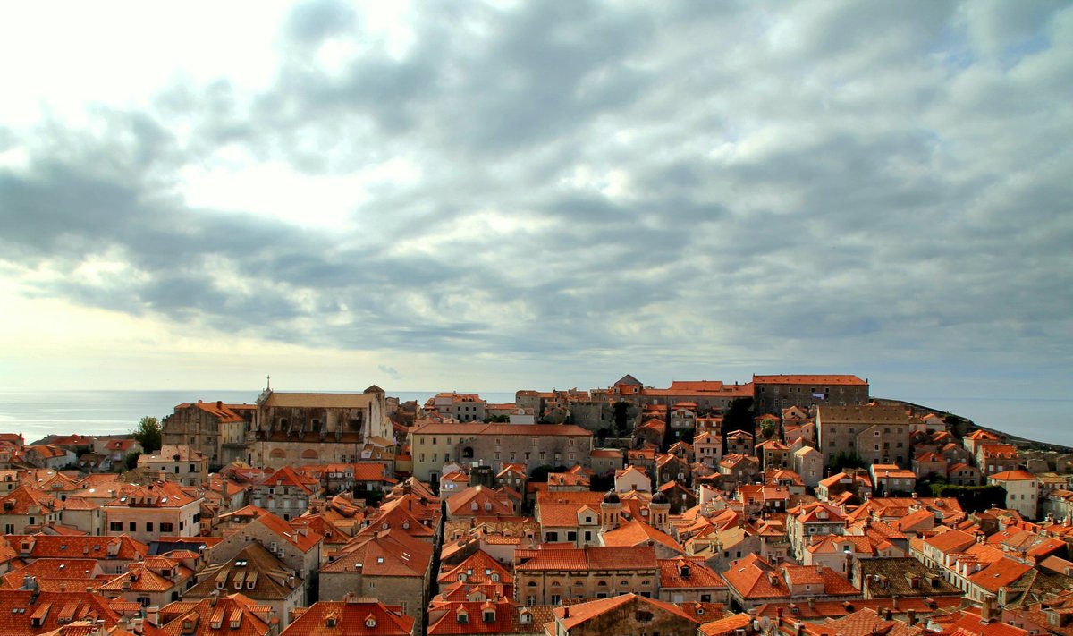 Vaade Dubrovniku vanalinnale, linnamüürilt.