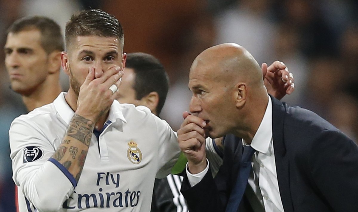 Reali kapten Sergio Ramos ja peatreener Zinedine Zidane on teinud edukat koostööd.