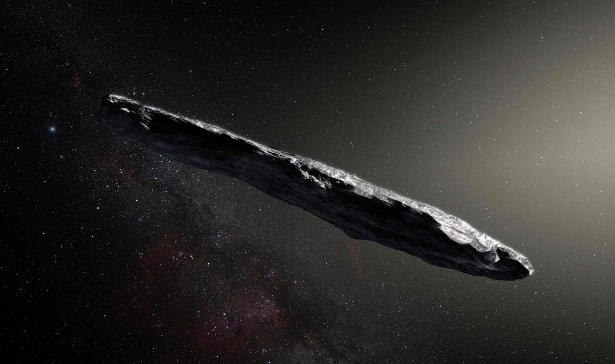 Oumuamua kunstniku kujutluses.