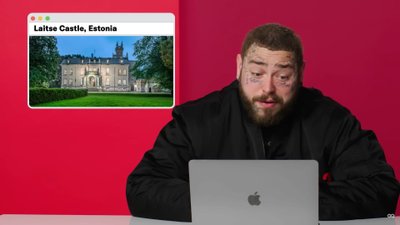 Post Malone uurib põhjalikult Laitse lossi.