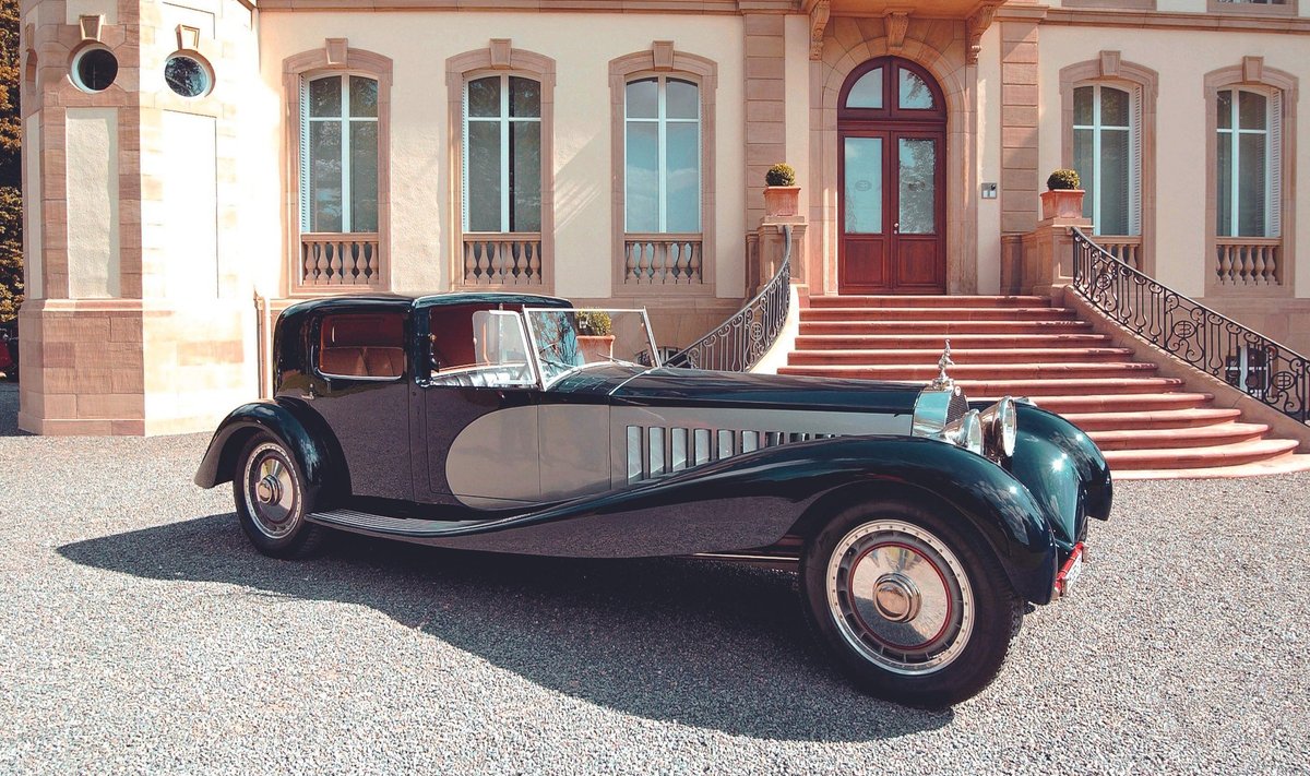Bugatti Type 41 Royale, mida peetakse 20. sajandi sõiduautode kuningaks. Autot valmistati ainult kuus eksemplari, selle sihvakate poritiibade pikkust ja sujuvust pole eales ükski teine mark ületada suutnud.