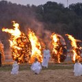 DELFI FOTOD | Viljandimaal süüdati munakujulised skulptuurid