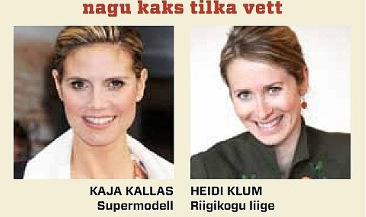 Kaks tilka vett: Kaja Kallas ja Heidi Klum