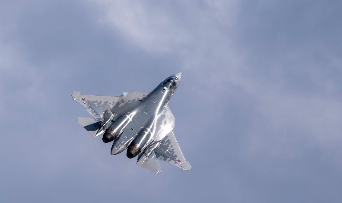 VENELASTE SUPERLENNUK: Su-57 on venelaste moodsaim lennuk ja ainuke viienda generatsiooni hävitaja. Aga palju neid kasutuses ei ole.