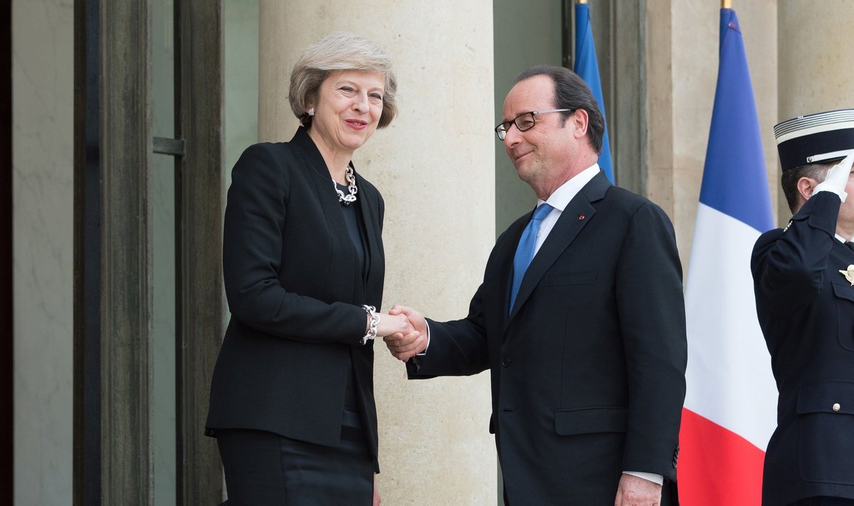 PARIS: Britain's Prime Minister Theresa May in Paris.