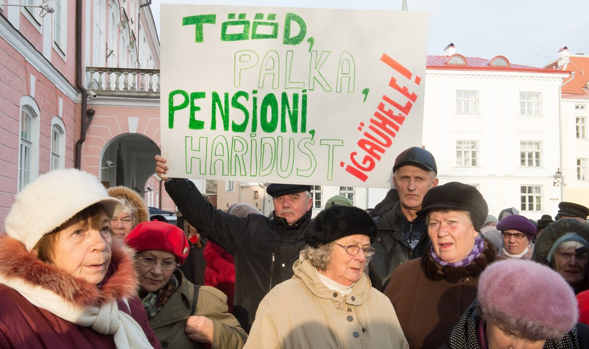 Ka varasematel meeleavaldustel on teemaks olnud pension