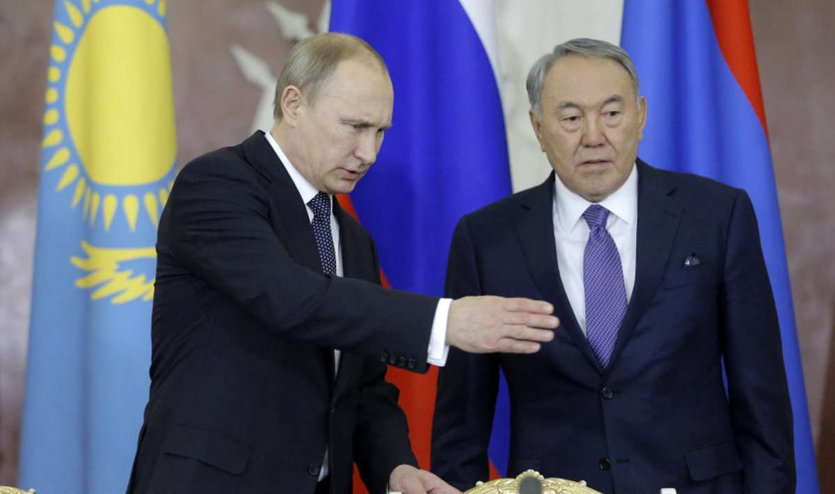 Vladimir Putin ja Nursultan Nazarbajev