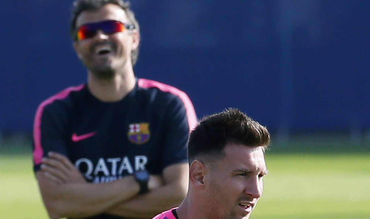 Luis Enriquel pole naermiseks palju põhjust, Lionel Messi vastu ta ei saa.