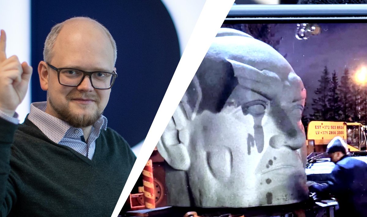 Alo Raun ja Konstantin Pätsi kuju