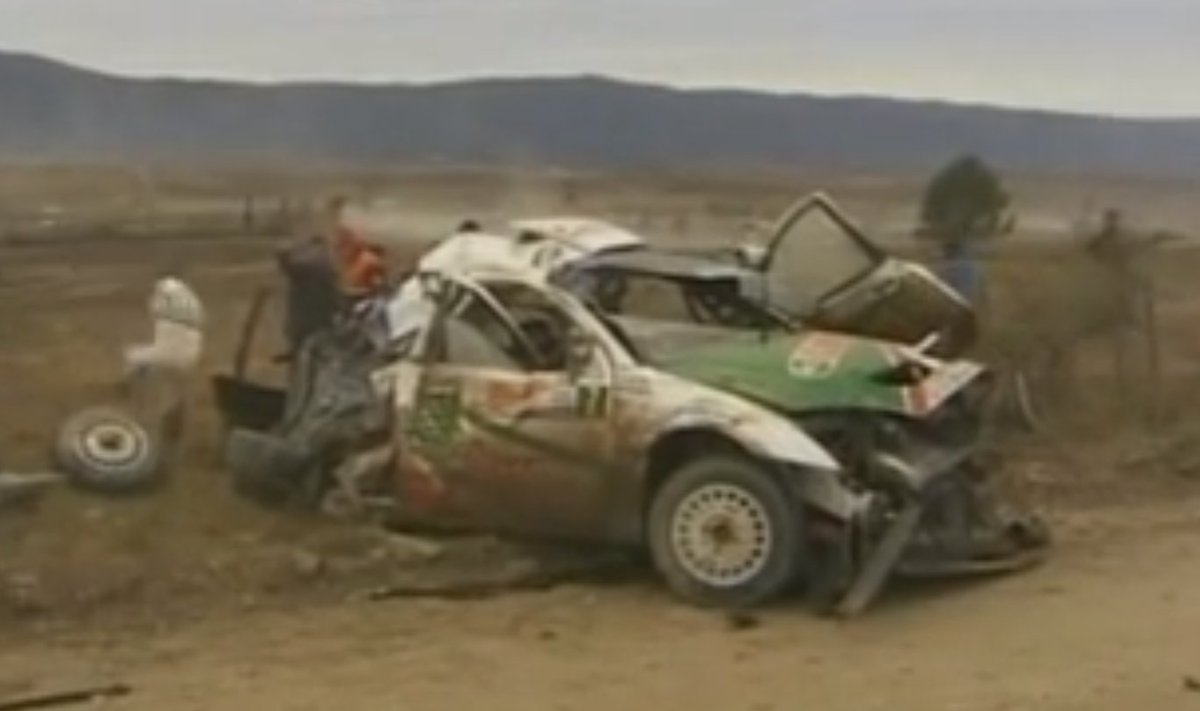 Markko Märtini Ford pärast 2004. aasta avariid
