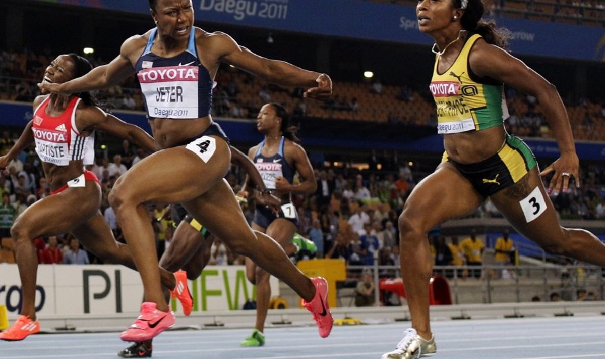Naiste 100m jooksu finaal, Daegu MM, kergejõustik