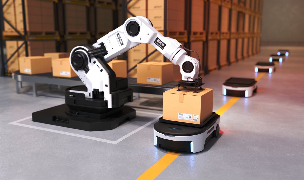 Robotid töötavad inimesest sageli kiiremini ja täpsemalt.