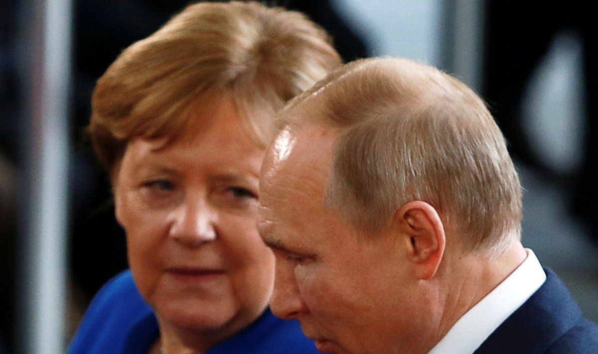 Angela Merkel ja Vladimir Putin jaanuaris Berliinis