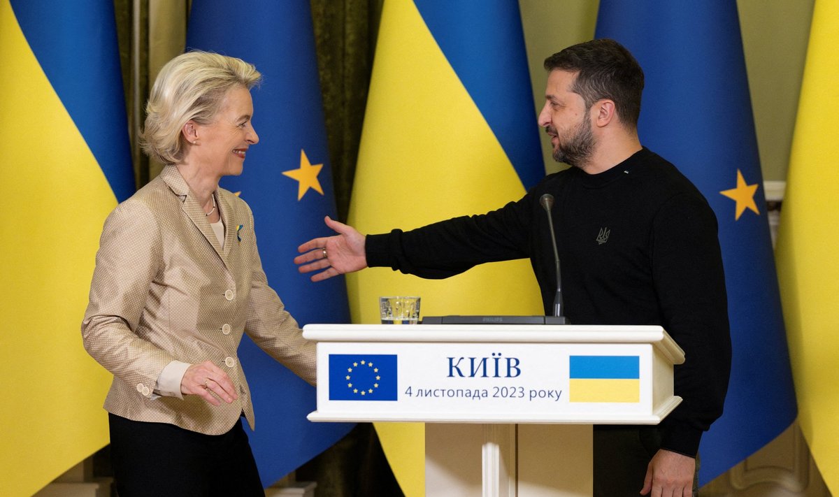 Euroopa Komisjoni president Ursula von der Leyen kinnitas nädalavahetusel Ukraina presidendile Volodõmõr Zelenskõile, et Euroopa Liit on valmis Ukrainat miljarditega aitama.
