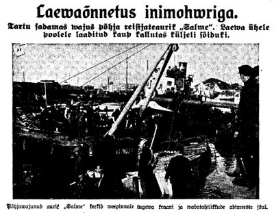 Loe Päevalehe 1931. aasta lugu õnnetuse kohta