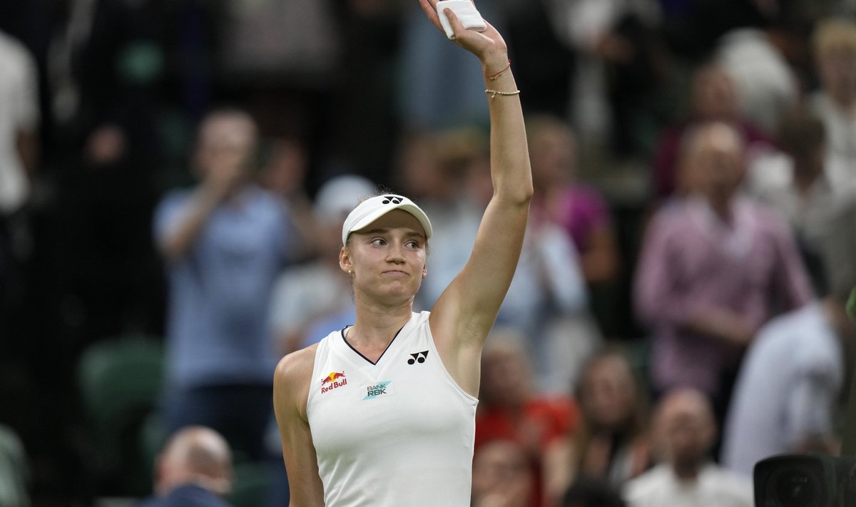 Mullune tšempion Elena Rõbakina pääses Wimbledonil kaheksandikfinaali.