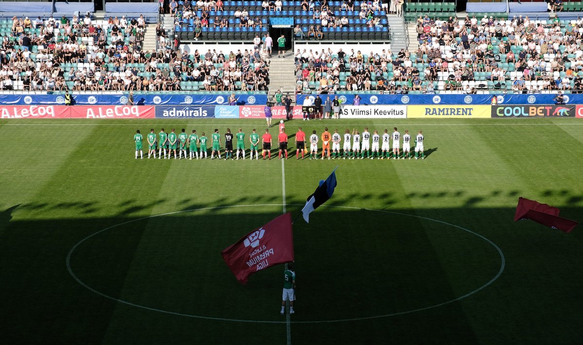 LEVADIA VS FLORA: Foto FCI Levadia ja FC Flora kohtumise eel. Flora on ainuke Eesti klubi, kel sel aastal veel võimalik europunkte koguda.