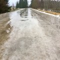 Täna võib Virumaa ja Kagu-Eesti teedel esineda musta jääd