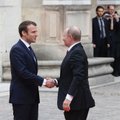 FOTOD ja VIDEO: Putin saabus Versailles’sse kohtumisele Macroniga