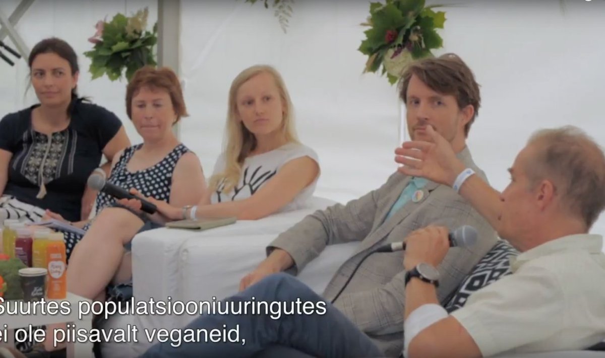 Eesti Vegan Seltsi Arvamusfestivalil 2017 korraldatud arutelu “Veganlus – enesepiiratud või tervislik toitumine”, milles osalesid Eesti, Soome ja Rootsi toitumis- ja terviseeksperdid arutasid veganluse tervisemõjude üle.