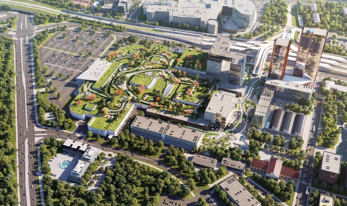 Ülemiste City visioon mõne aasta tagant.