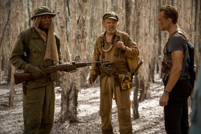 Vasakult: Samuel L. Jackson, John C. Reilly ja Tom Hiddleston. (Foto: Forum Cinemas AS)