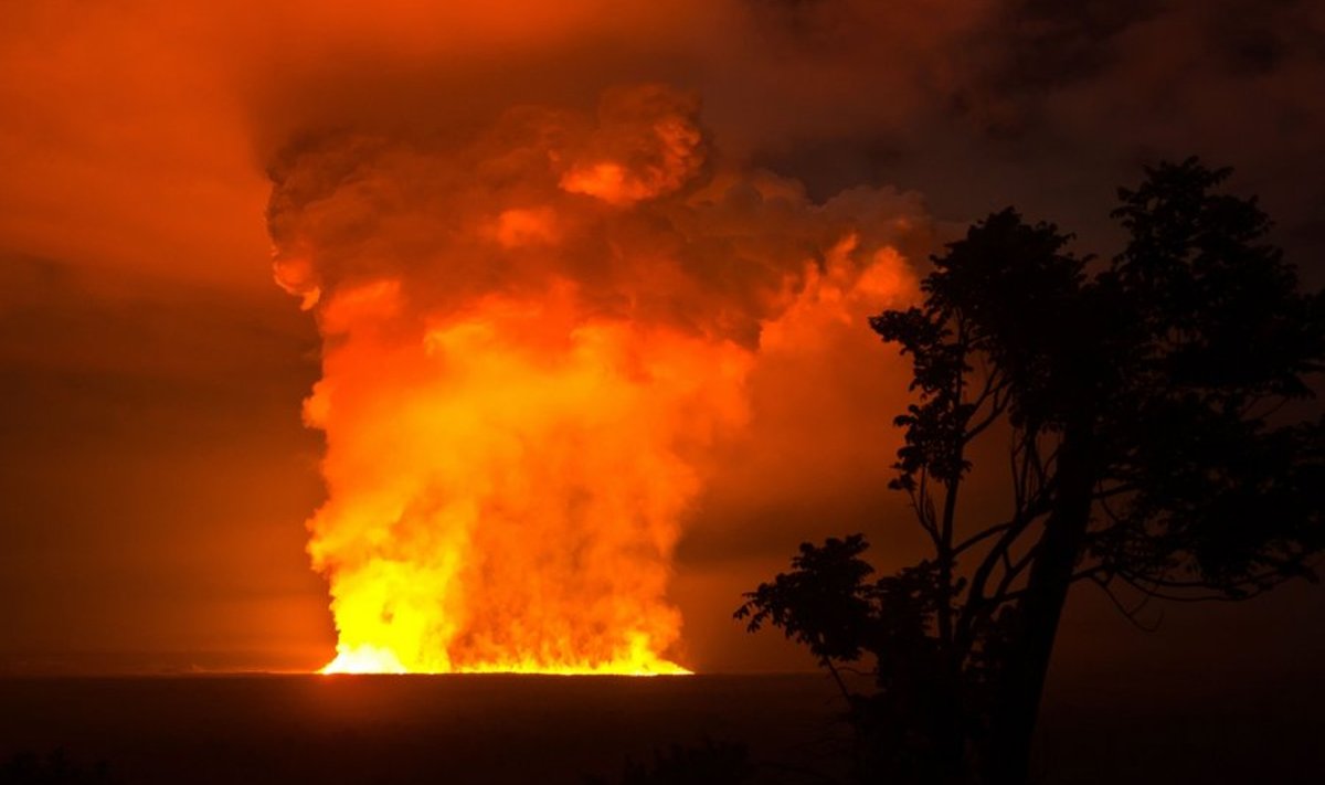 Nyamulagira vulkaan. Foto: LuAnne Cadd, AFP