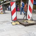 ФОТО: Осторожно! Тротуар на улице Виру выложен плиткой как попало