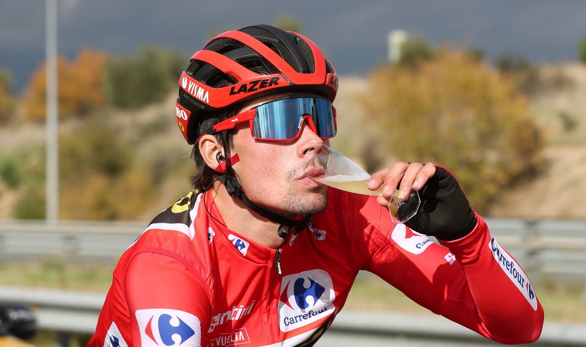Primož Roglič võis Vuelta viimasel etapil võitjana šampanjat rüübata.