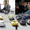 ФОТО: Владельцы суперкаров прибыли в Таллинн и встретились с Рыйвасом