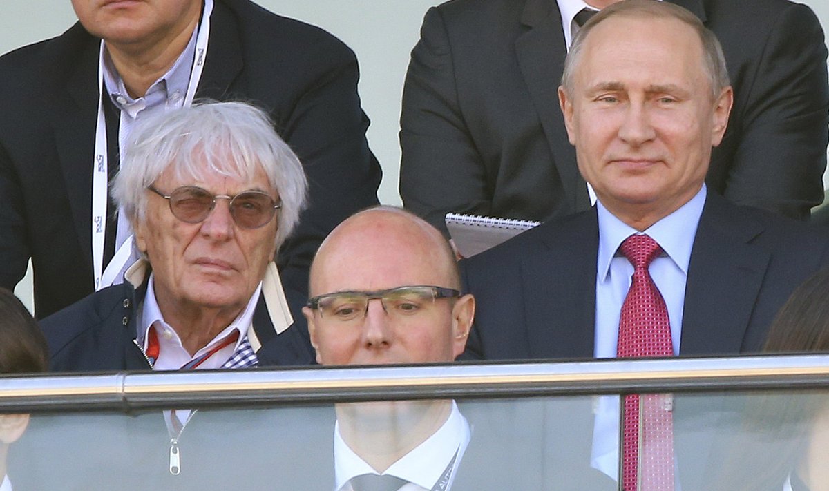 Bernie Ecclestone ja Vladimir Putin