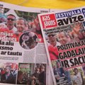 PILTUUDIS: Positivust nautiv Toomas Hendrik Ilves jõudis Lätis lehe esikaanele