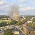 FOTO | Tallinnas süttis Hipodroomi kõrval asuv tankla 