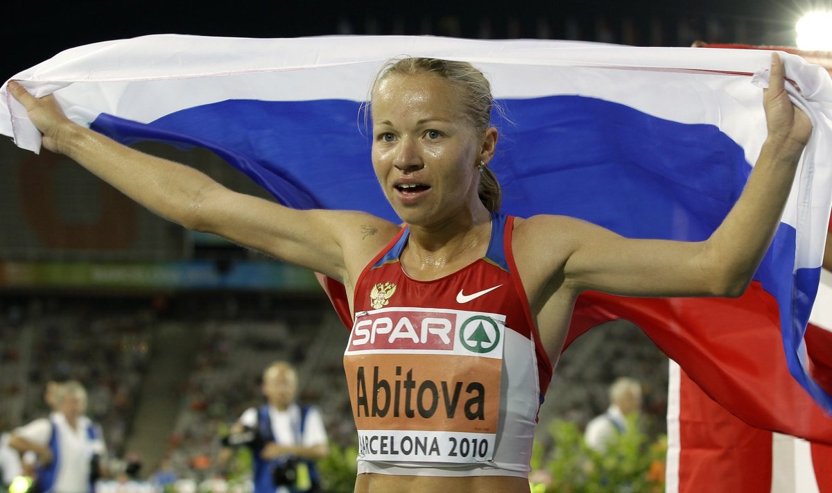 Inga Abitova on üks neljateistkümnest sportlasest, kes positiivse dopinguproovi andis.