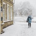 Lõuna-Eestit tabab tihe lumesadu, liiklusolud muutuvad keeruliseks