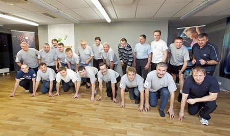 Projekti "Mehed liikuma" Tartumaa grupp on nelja kuu taguse ajaga võrreldes paremas vormis ja kokku 41 kg kergem. 