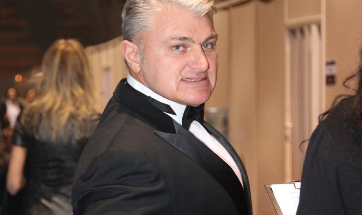 Vladimir Turchinsky, show host of the Russian Beauty 2009 national pageant, seen backstage.